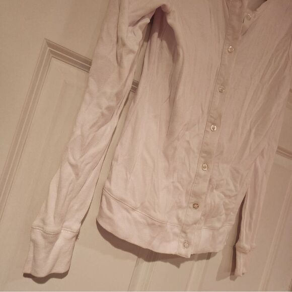 Onque Casuals white button up cardigan S - Picture 3 of 4